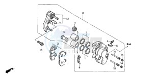 SES125 drawing FRONT BRAKE CALIPER