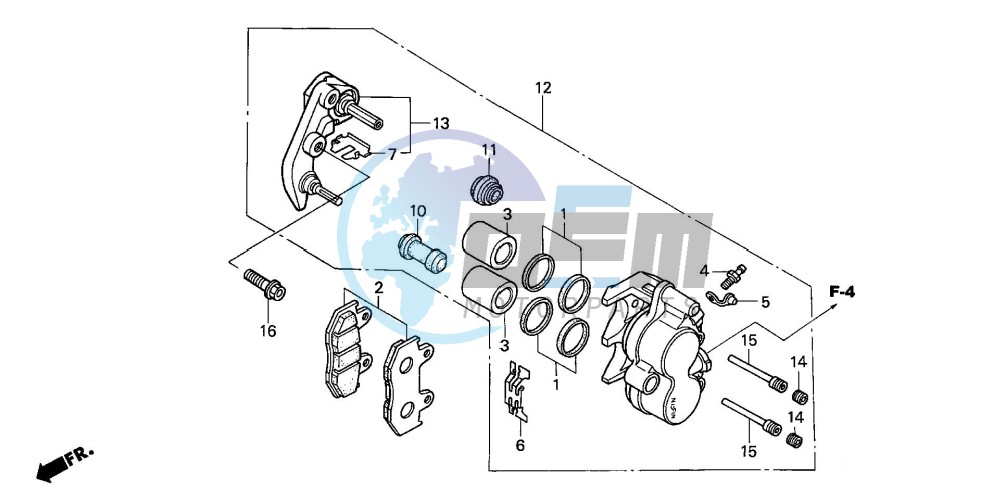 FRONT BRAKE CALIPER