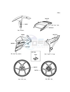 Z800 ABS ZR800BGF FR GB XX (EU ME A(FRICA) drawing Decals(Red)