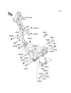 KX85/KX85-<<II>> KX85BDF EU drawing Engine Mount