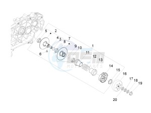 MP3 400 rl Touring drawing Driven pulley