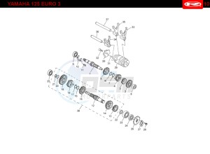 RS2-125-MATRIX-RED drawing GEARBOX  EURO3