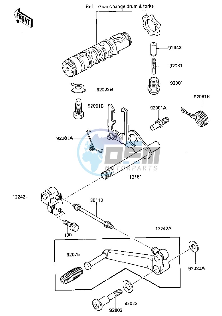 GEAR CHANGE MECHANISM