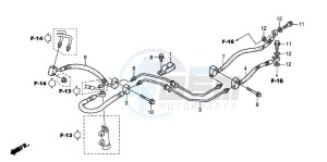 ST1300A drawing REAR BRAKE HOSE (ST1300)