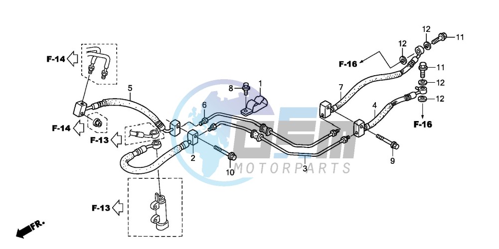 REAR BRAKE HOSE (ST1300)