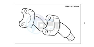 GL1500C drawing CHROME H RAISERS