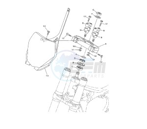 YZ LC 250 drawing STEERING