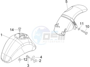 LX 125 4T E3 UK drawing Wheel housing - Mudguard