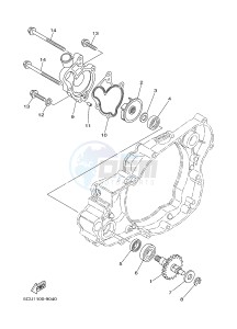 YZ250 (1SSM 1SSN 1SSP 1SSR 1SSR) drawing WATER PUMP