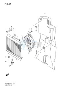 UH200G BURGMAN EU drawing RADIATOR