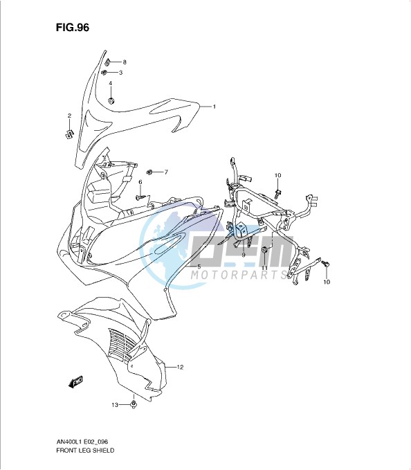 FRONT LEG SHIELD (AN400ZAL1 E19)