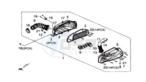 GTS 300i ABS drawing AIRCLEANER ASSY