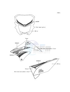 KLX125 KLX125CEF XX (EU ME A(FRICA) drawing Decals