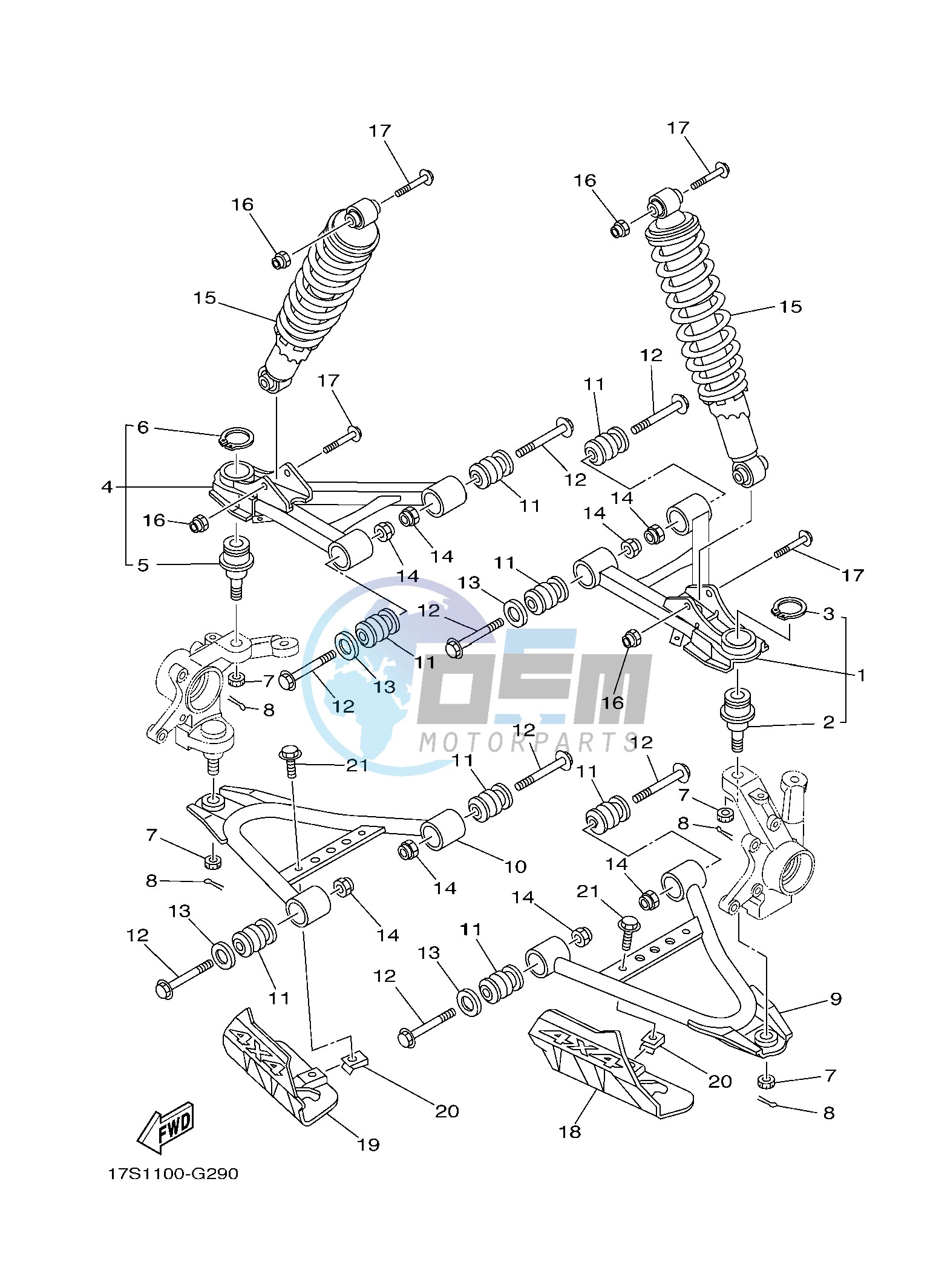 FRONT SUSPENSION & WHEEL