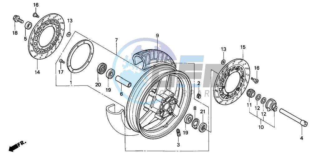 FRONT WHEEL (ST1100A)