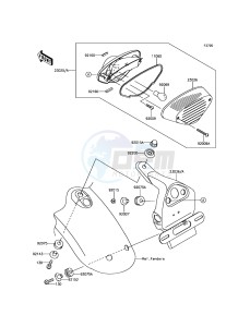 W800 EJ800AFFA GB XX (EU ME A(FRICA) drawing Taillight(s)