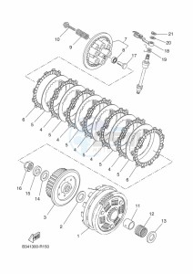 XSR700 MTM690D (BJX2) drawing CLUTCH