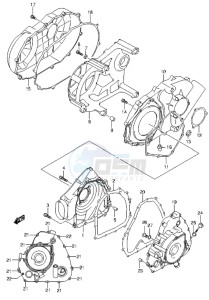 LT-A500X drawing CRANKCASE COVER