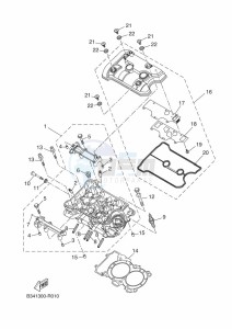 XSR700 MTM690D-U (BCP1) drawing CYLINDER HEAD