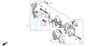 CBF600NA drawing FRONT BRAKE CALIPER (L.)