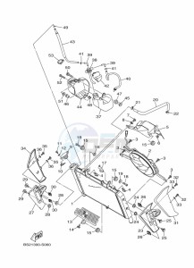 MT-09 MTN850-A (BS2M) drawing RADIATOR & HOSE