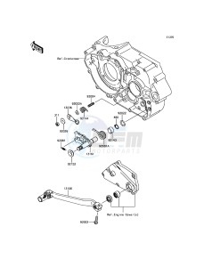 KLX250 KLX250SHF XX (EU ME A(FRICA) drawing Gear Change Mechanism