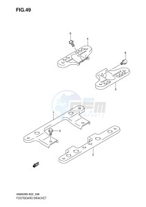 AN650 (E2) Burgman drawing FOOTBOARD BRACKET