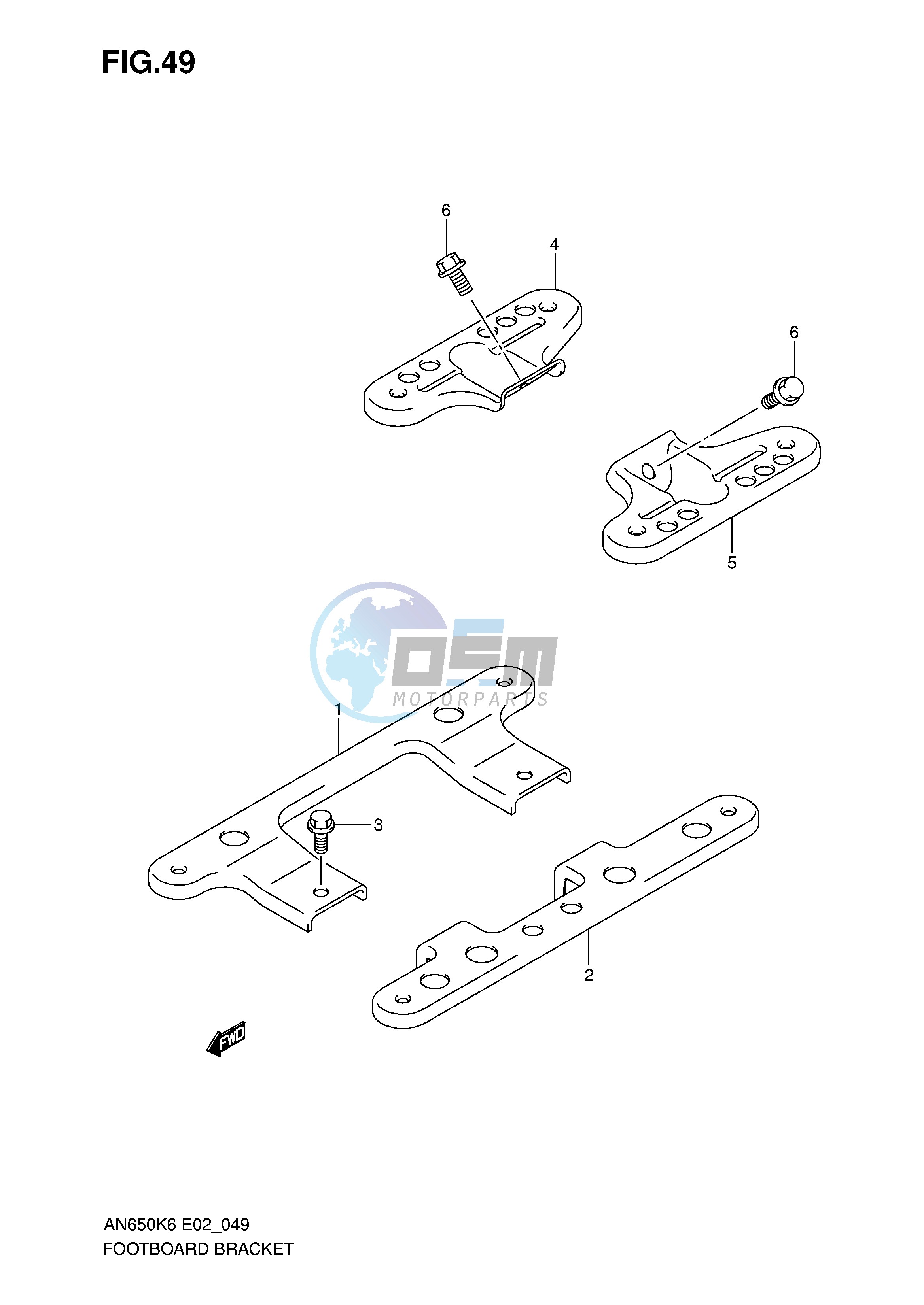 FOOTBOARD BRACKET