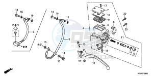 SH300ARE SH300ARE UK - (E) drawing REAR BRAKE MASTER CYLINDER