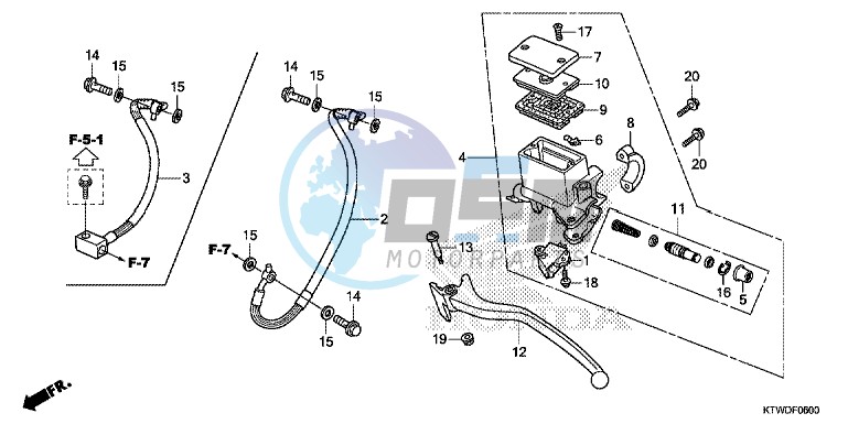 REAR BRAKE MASTER CYLINDER