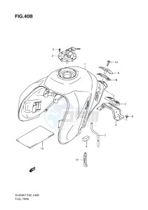 DL 650 V-STROM EU-UK drawing FUEL TANK