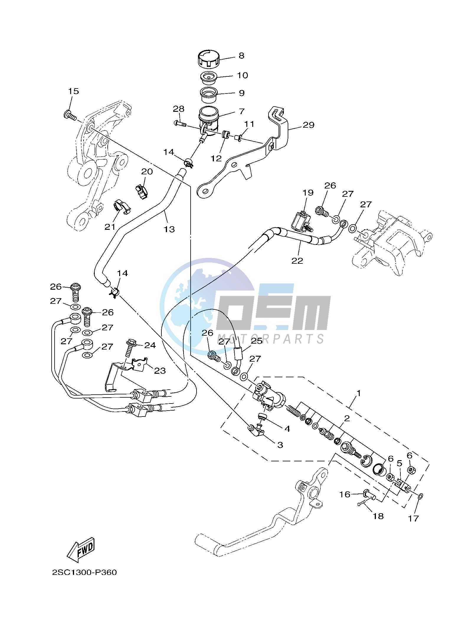 REAR MASTER CYLINDER