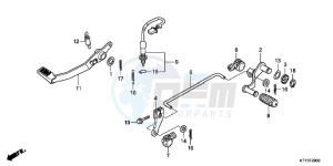 CBR125RSC drawing PEDAL