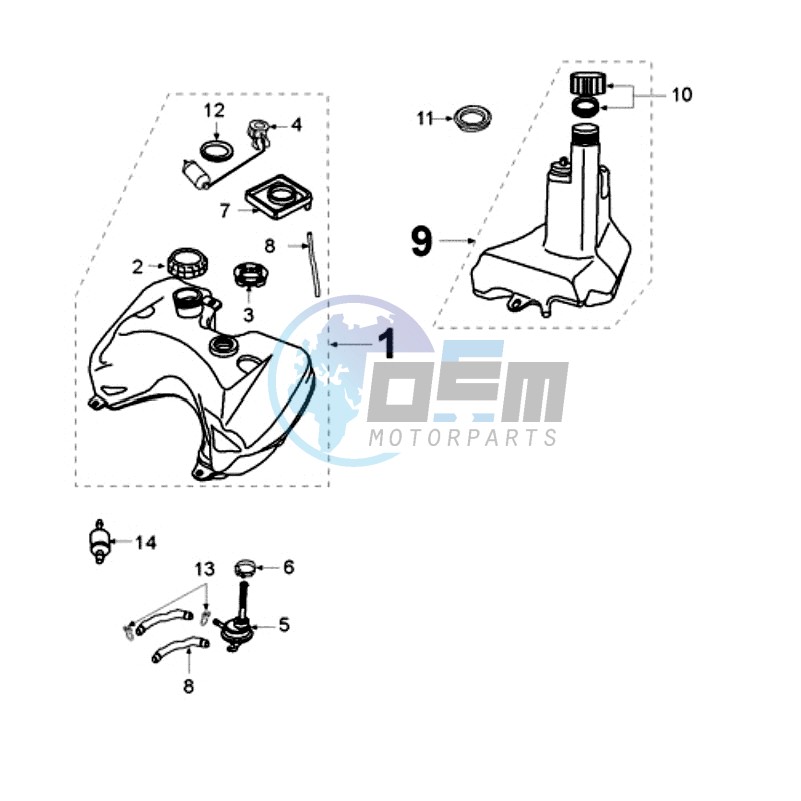 TANK AND FUEL PUMP