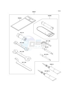 KVF 650 H [BRUTE FORCE 650 4X4I] (H7F-H8F) H7F drawing OWNERS TOOLS