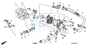 VT1300CXAC drawing WATER PUMP