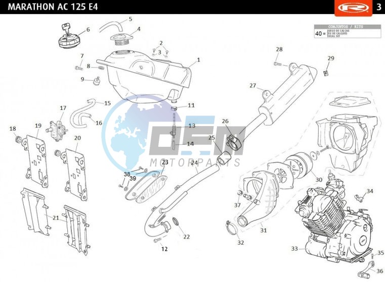 TANK-EXHAUST-COMPLET ENGINE