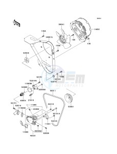 KAF 950 B [MULE 3010 DIESEL 4X4] (B2-B3) [MULE 3010 DIESEL 4X4] drawing WATER PUMP