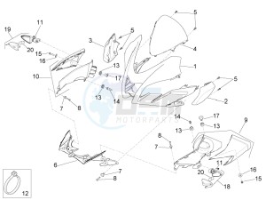 TUONO 1100 V4 RF E4 ABS (EMEA) drawing Front body I