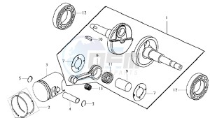 DD50 25KMH drawing CRANKSHAFT / PISTON / PISTON RING