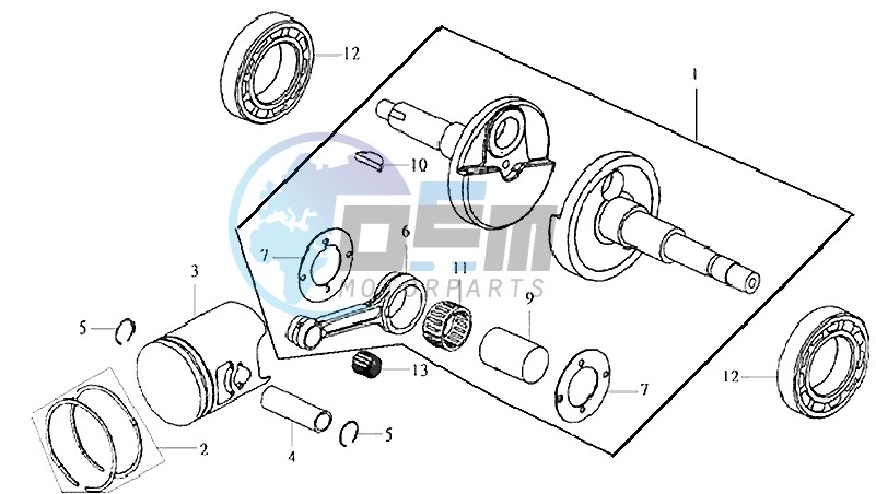 CRANKSHAFT / PISTON / PISTON RING