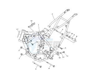 YZ 85 drawing FRAME