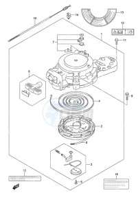 DF 9.9B drawing Recoil Starter