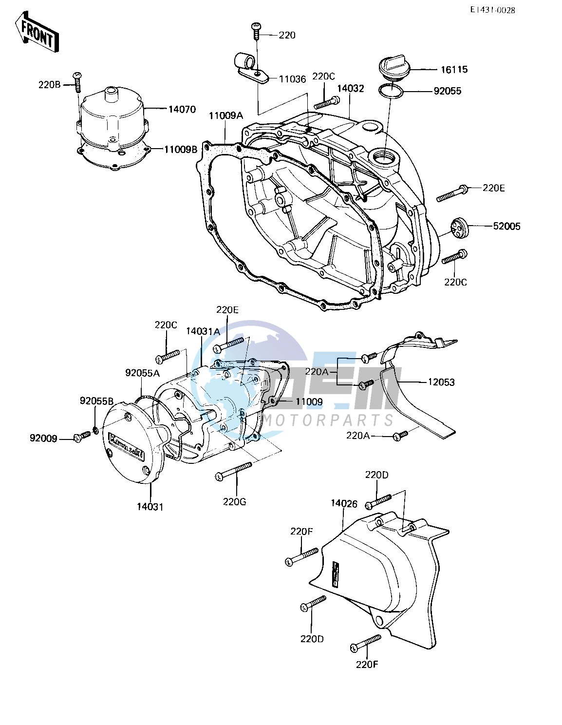 ENGINE COVERS -- KZ305-A2- -