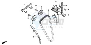 CB750F2 SEVEN FIFTY drawing CAM CHAIN