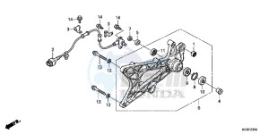 SH125ASE SH125AS UK - (E) drawing SWINGARM