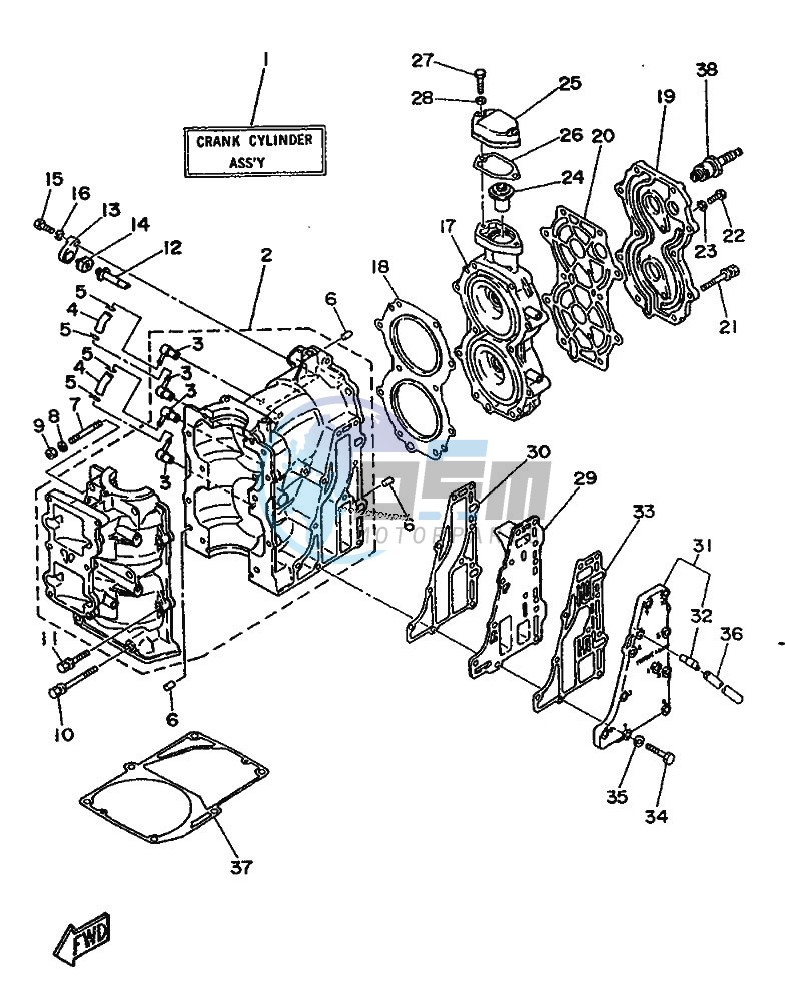 CYLINDER--CRANKCASE