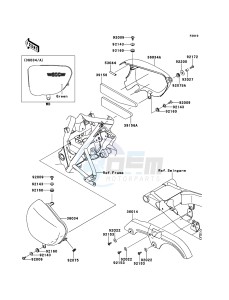 W800 EJ800ABS GB XX (EU ME A(FRICA) drawing Side Covers/Chain Cover