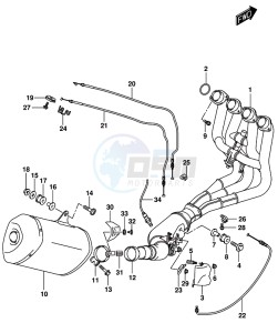 GSX-R1000 ARZ drawing MUFFLER