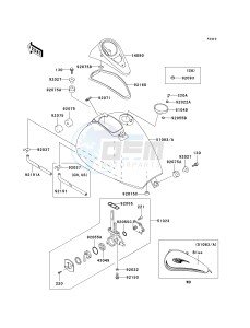 EN 500 C [VULCAN 500 LTD] (C10) C10 drawing FUEL TANK